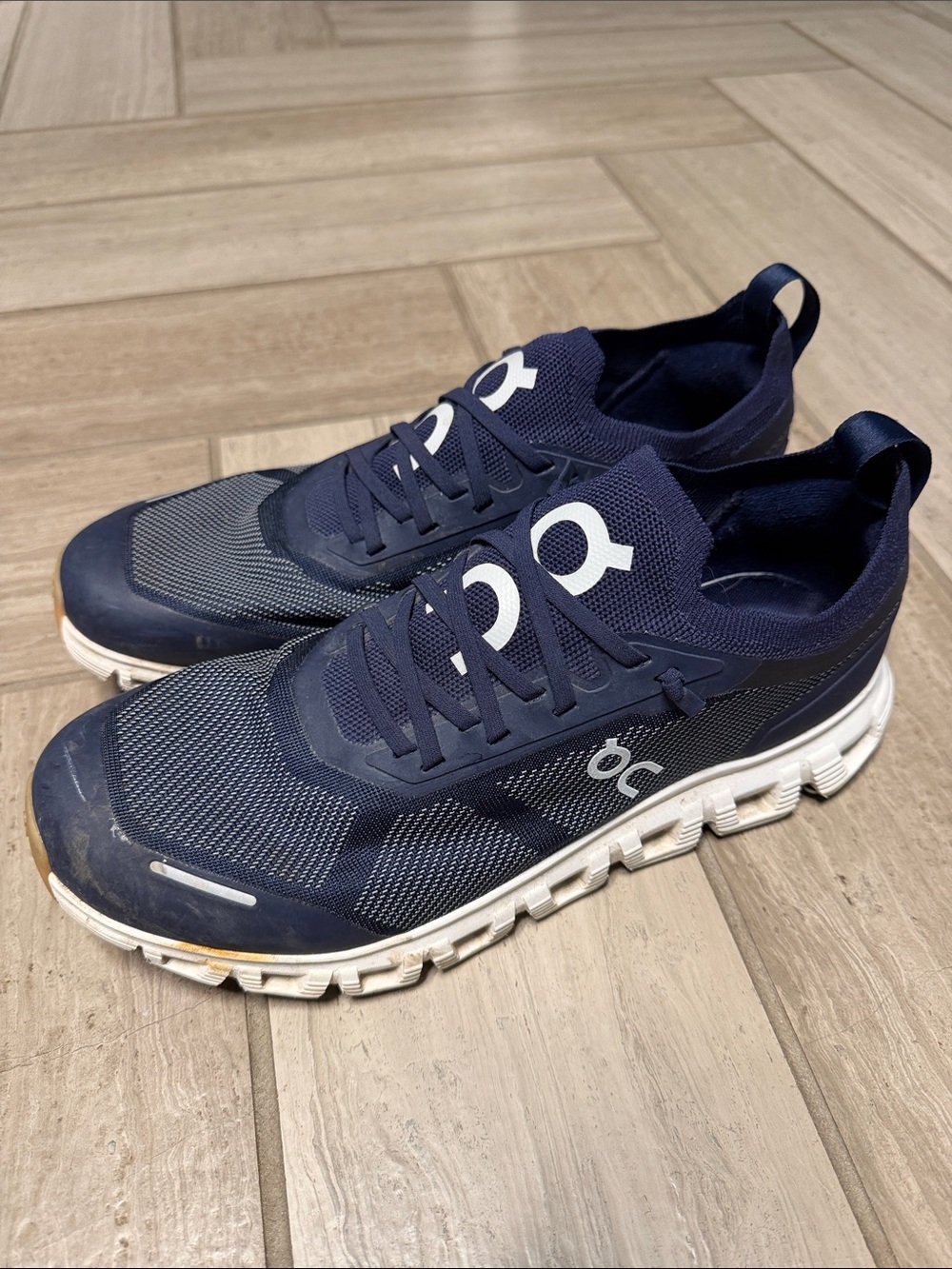 On Running Navy Mesh Men’s Athletic Shoes - Cloud 6 Versa